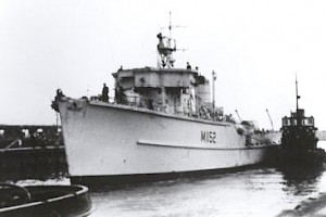 HMS JACKTON at Diligence being prepared for transfer to RAN