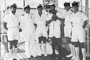 Lieutenant Murray DSC, RAN and his team